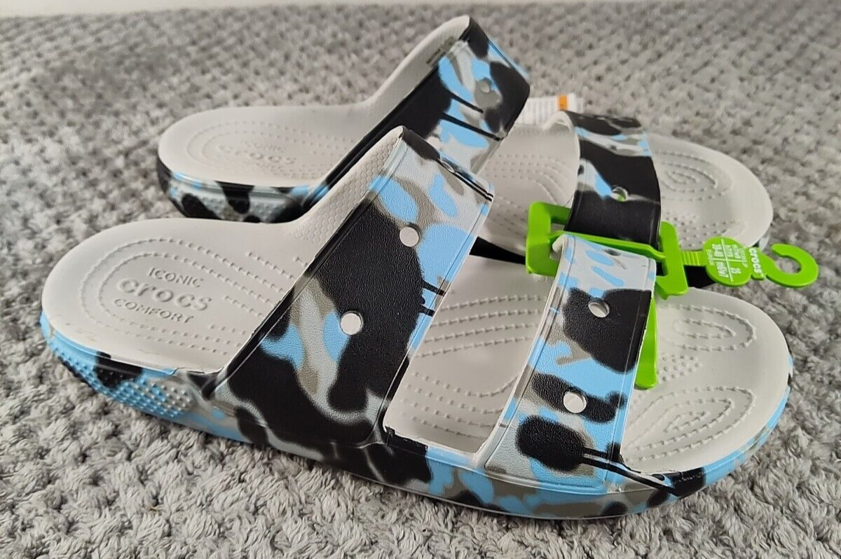 Crocs Classic Spray Camo Sandal for Ladies - Atmosphere - 9M