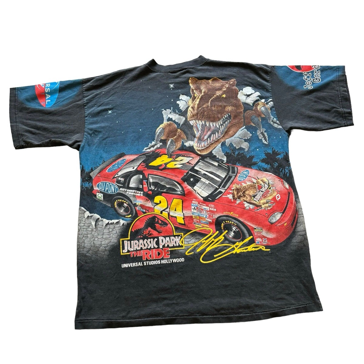 激レア　ジュラシックパーク　Jeffgordon tシャツ　USA製　美品 激レア ジュラシックパーク Jeffgordon tシャツ USA製 美品