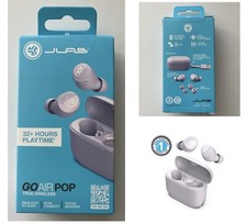 JLab Go Air Pop True Wireless Bluetooth Earbuds  Charging Case  Lilac 