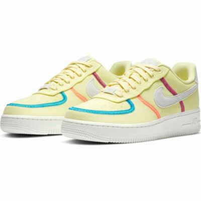 Nike Air Force 1 07 LX Damen-Turnschuhe CK6572 700 limette/weiß Größe UK 4 bis 6,5