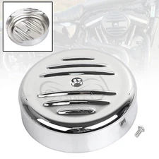 Chrome 8" Round Stripe Air Cleaner Cover For Harley Heritage Softail FLSTN FLSTF