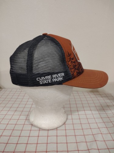 Cuivre River State Park Quivering Quads Race Trucker Cap Hat Orange Snapback - Picture 3 of 7