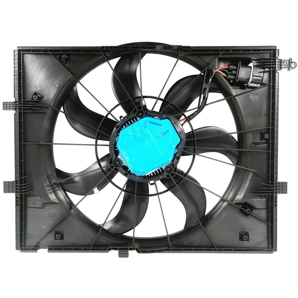 散热器冷却风扇组件 850W 适用于梅赛德斯-奔驰 S550 S63 AMG 0999060612 — 第 2/4 张图片