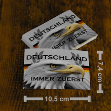 100 Sticker ,,DEUTSCHLAND IMMER ZUERST" AFD Patriotische Aufkleber Gegen Links