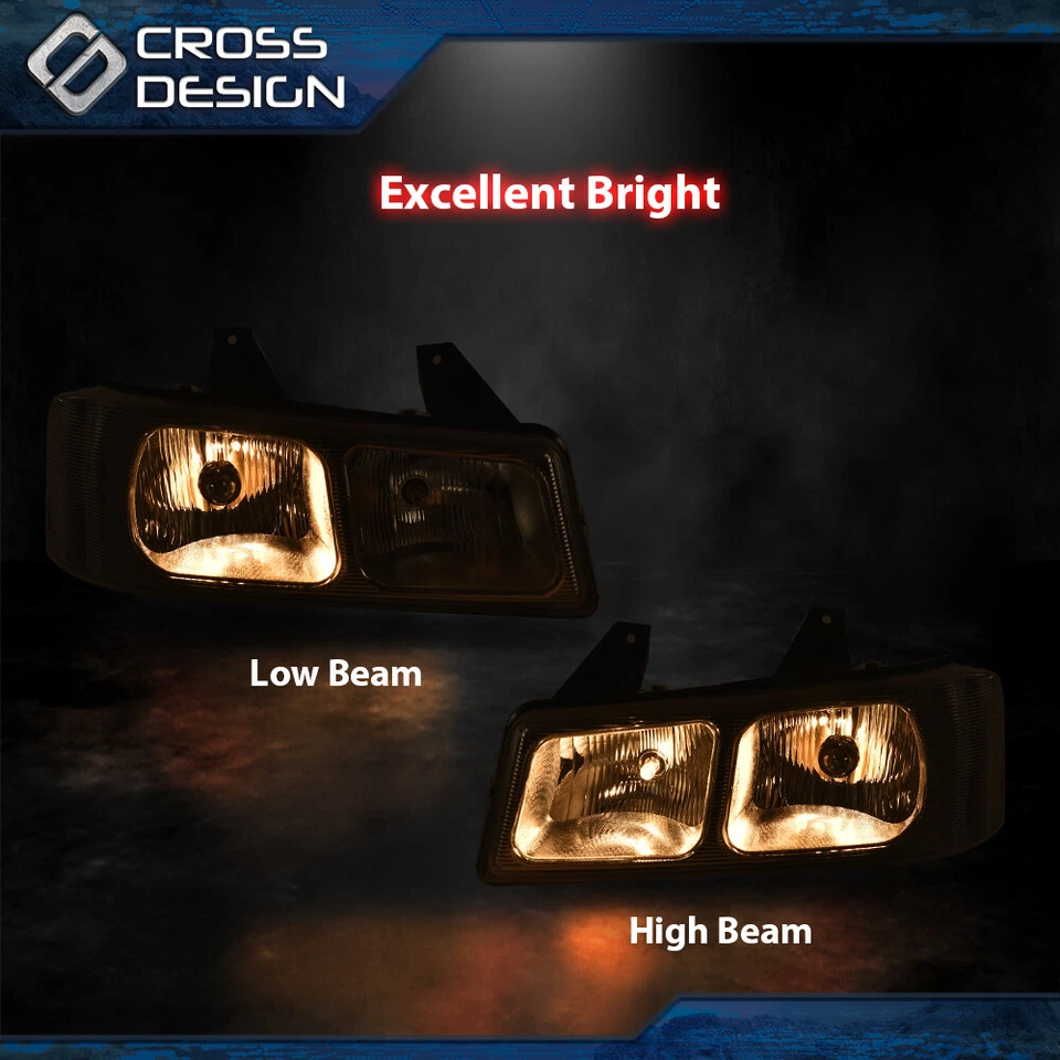 Lámpara de faro LH RH PC/LPC-D apta para camioneta Chevy Express GMC Savana 2003-19 Foto 4 de 4