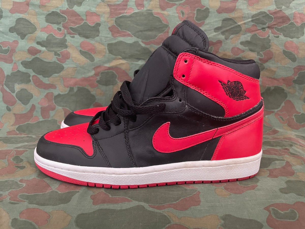 Nike Jordan 1 Retro Bred (2001) 136066-061 SAMPLE Sz 9 NOS New No