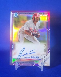 2021 Bowman Chrome Prospects Purple Refractor Auto /250 Johan Rojas #CPA-JR
