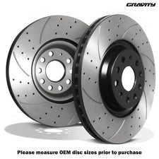 DISCHI FRENO ANTERIORI FORATI SCANALATI 340MM PER AUDI S3 8V QUATTRO 2.0 TFSI 12-20