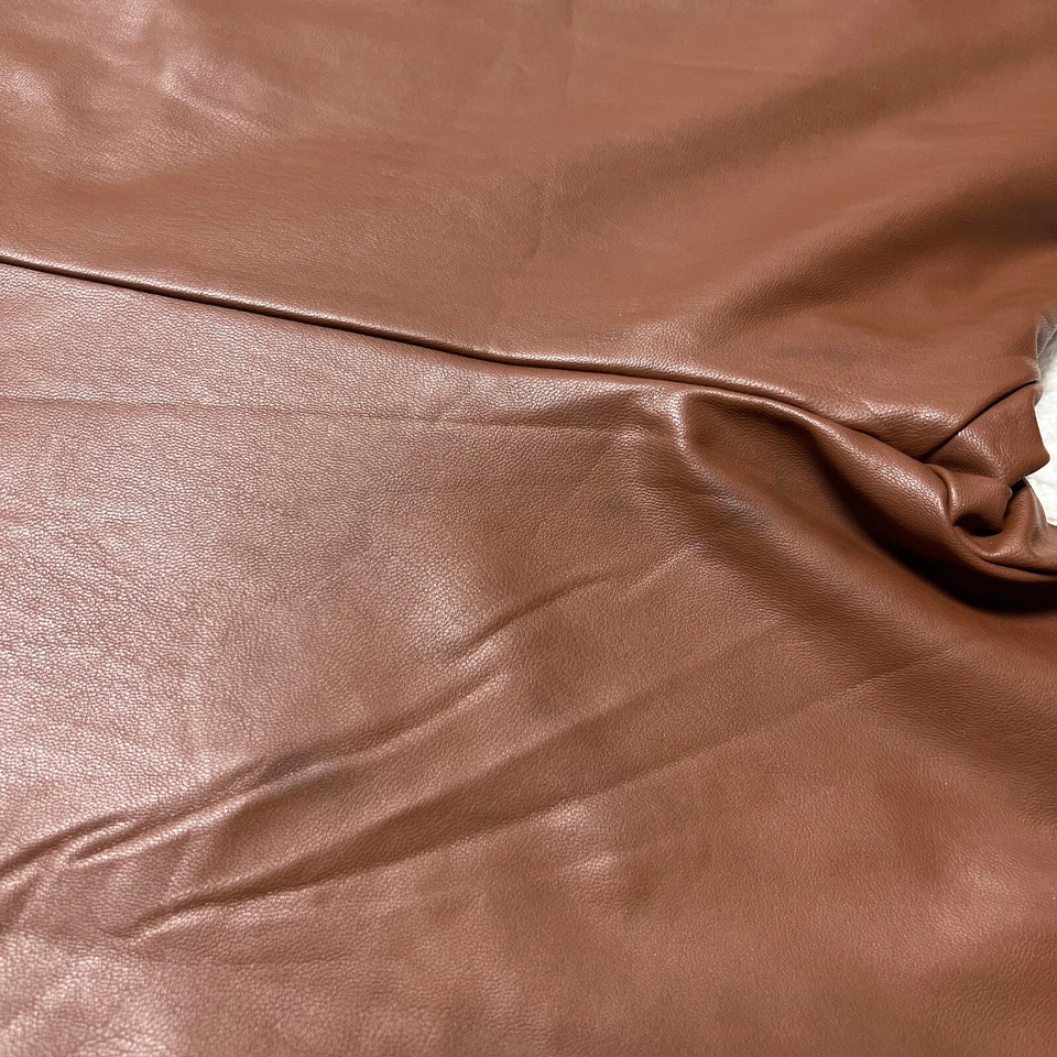 Leggings Aqua Pants femininas tamanho pequeno couro marrom skinny cintura alta - Imagem 4 de 4