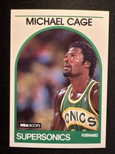 1989-90 NBA Hoops #245 Michael Cage/Seattle Supersonics 🏀🐷🏀