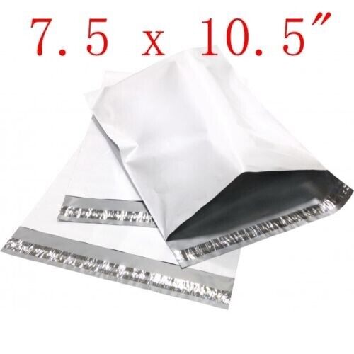 200 Stück Premium 7,5 x 10,5 Zoll Weiß Poly Versandtasche - Bild 1 von 1