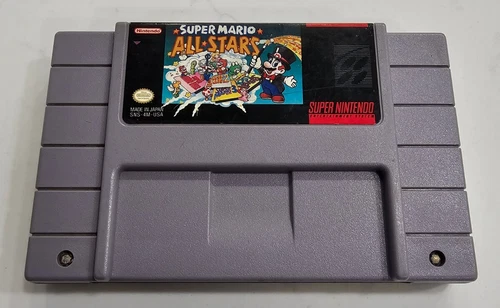 Super Nintendo Entertainment System SNES Super Mario All Stars Video Game