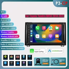 10.1''CarPlay 2+64GB WIFI Car Stereo Radio for Toyota Tundra XK50 2014-2021 CAM