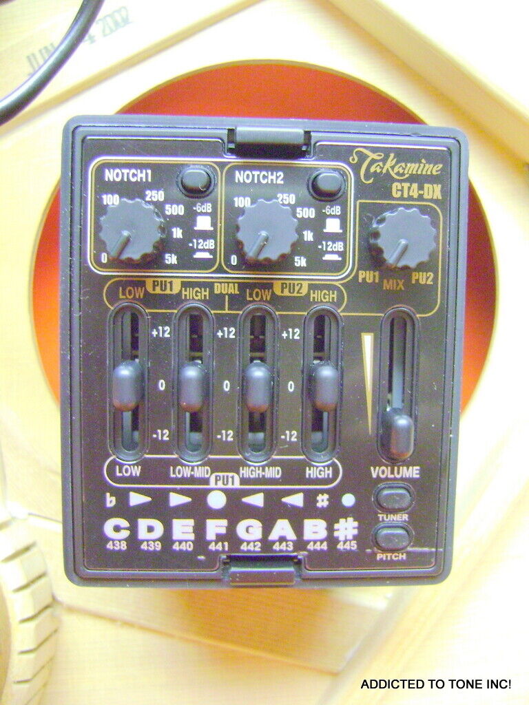 Takamine CT4 DX DMP Dual Parametric Preamp Authorized Dealer Takamine CT4 DX DMP Dual Parametric Preamp Authorized Dealer