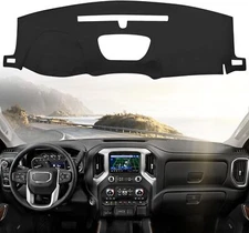 Anti-Glare Dash Cover Mat Dashboard Pad for Chevy Silverado 1500 2500  2019-2022