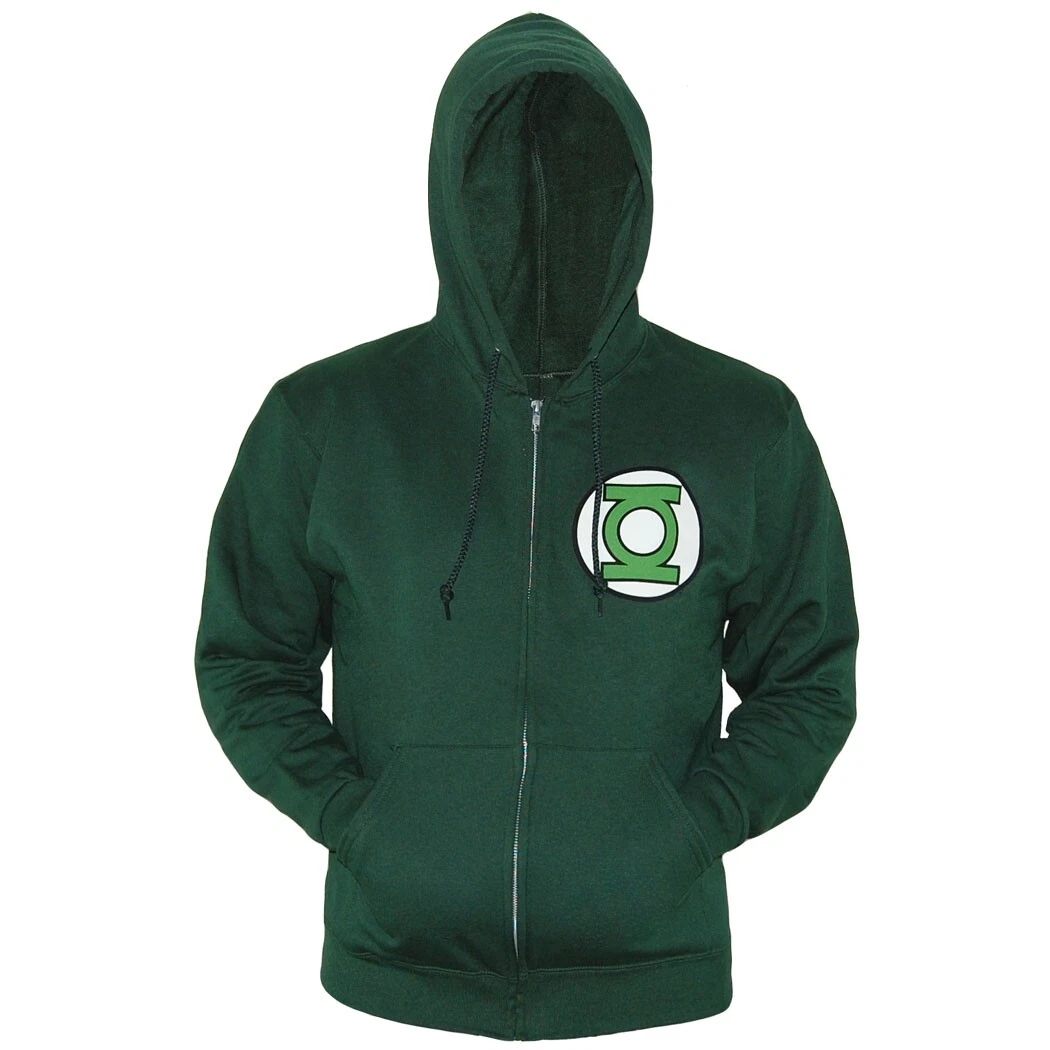 Green Lantern Symbol Zip-Up Hoodie