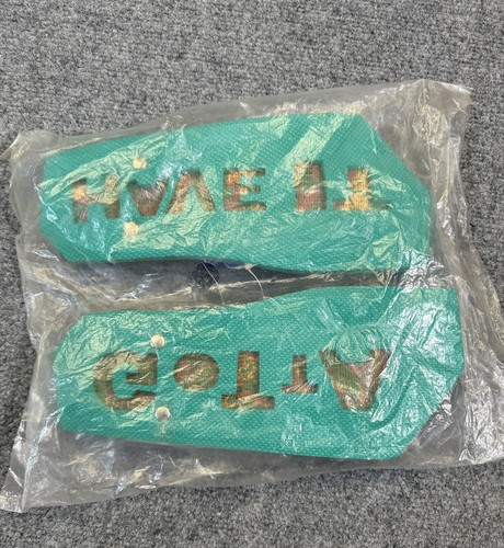 Vintage PepsI Gota have it Flip Flops Green Dots Measures out to about 9-10 - Picture 6 of 10