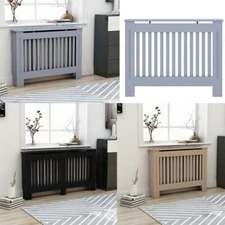 Radiator Cover MDF Heater Cover Fireplace Cabinet Heating Shelf Home Decor US