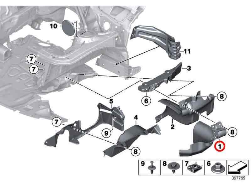 BMW 3 GT F34 2014 Other Engine Bay Part 51757274863 Aug20432 for  