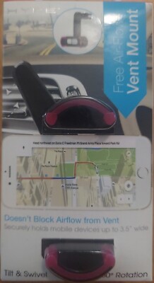 Hype Free Air Flow Phone Vent Mount Pink Cell