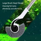 Fish Tank Cleaning Tools Long Handle Fish Tank Scrubber Aquarium Brush Cleaner
