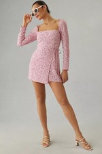 New Anthropologie Reformation Rosalie Dress Cherry Blossom Size 8