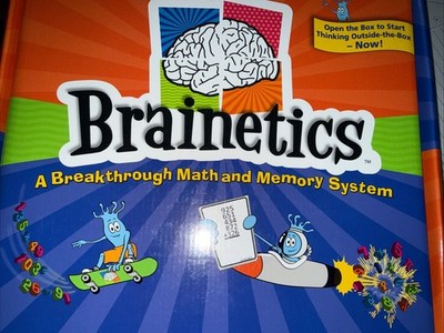 Brainetics Complete Set 1 2 Educational Math Memory System 5 DVDs Mostly Sealed