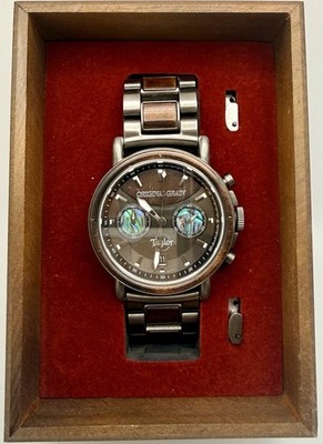 Limited Edition Cameroon Ebony Taylor Guitars Chronograph Mens Watch