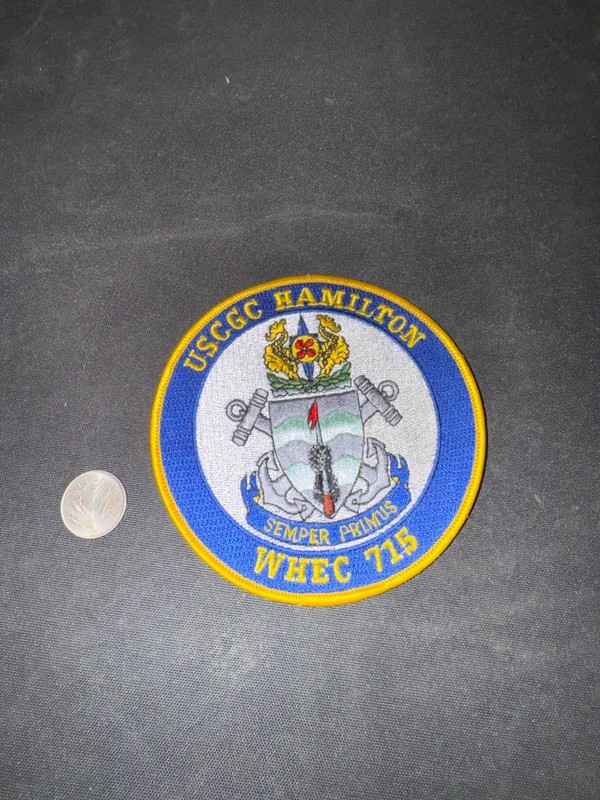 USCGC Hamilton WHEC-715 Embroidered Ship Patch Semper Primus USCG Coast Guard