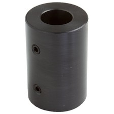 RC-087 Black Oxide Plated Mild Steel Rigid Coupling, 7/8" Bore, 1-3/4" Outsid...