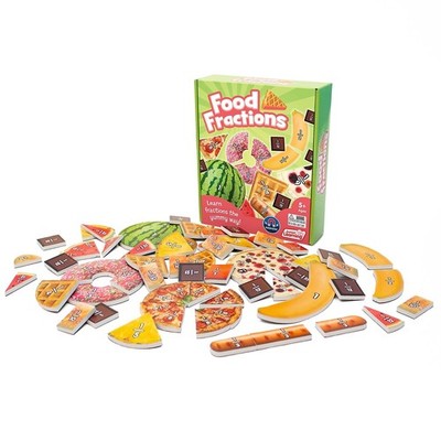 Food Fractions Game 129 Pieces Learn Fractions With Fun Tabletop Play