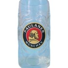One PAULANER Munchen, Germany LARGE, heavy Glass Beer Stein, Benefits Charity  — photo 2