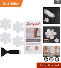 Revolutionary Non-Slip Bathtub Stickers with Easy Removal Scraper - 12 Pack
