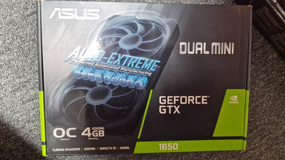 ASUS Dual Mini GeForce GTX 1650 OC 4GB GDDR6 PCIe x16 DP/HDMI/DVI
