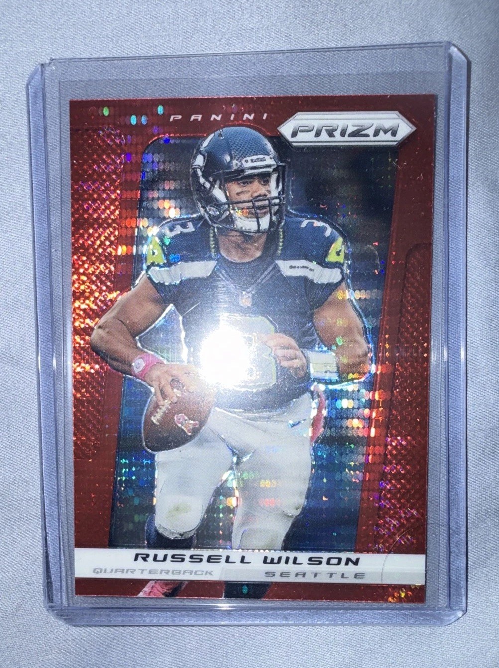 2013 Panini Prizm - Russell Wilson #189 Red Pulsar Prizm