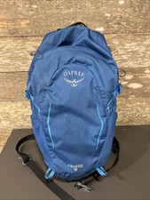 Osprey Hikelite 18L Pack Black Hiking Backpack  w/ rain cover, no bladder