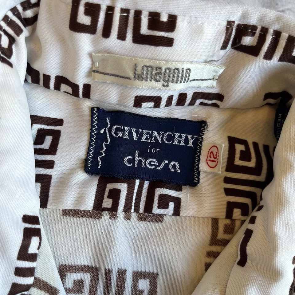 Camisa De Colección Givenchy para Chesa I.Magnin Retro Disco Boogie Nights Diseñador Top Foto 4 de 4
