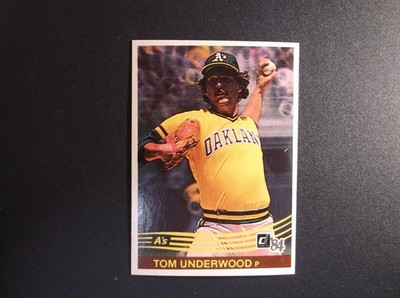 1984 Donruss Baseball Tom Underwood Card # 253