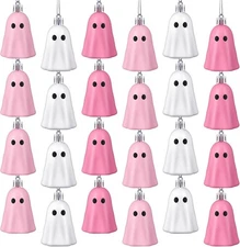 36 Pcs Halloween Hanging Ornaments Cute Ghost Light Pink, Pink,white 