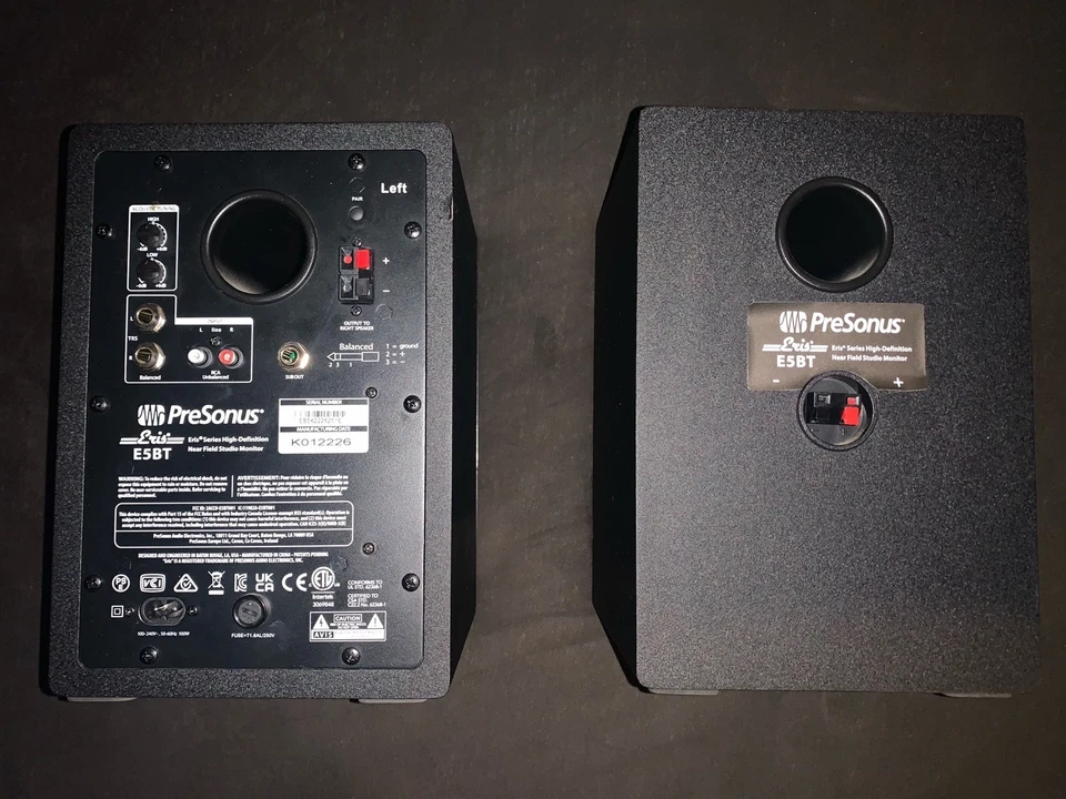 PreSonus Eris E5 BT Studio Monitors - Excellent Condition, Fully Working - Image 2 of 4
