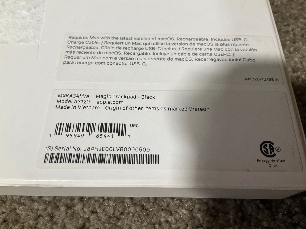 Apple USB-C Magic TrackPad Black MXKA3AM/A