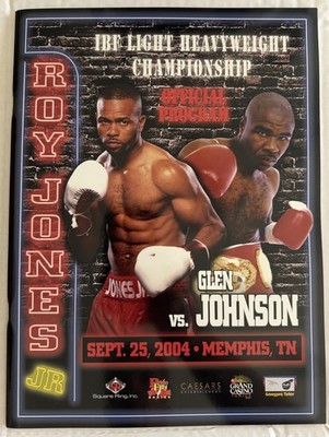 Roy Jones Jr vs Glen Johnson Boxing Program (2004) With Poster
