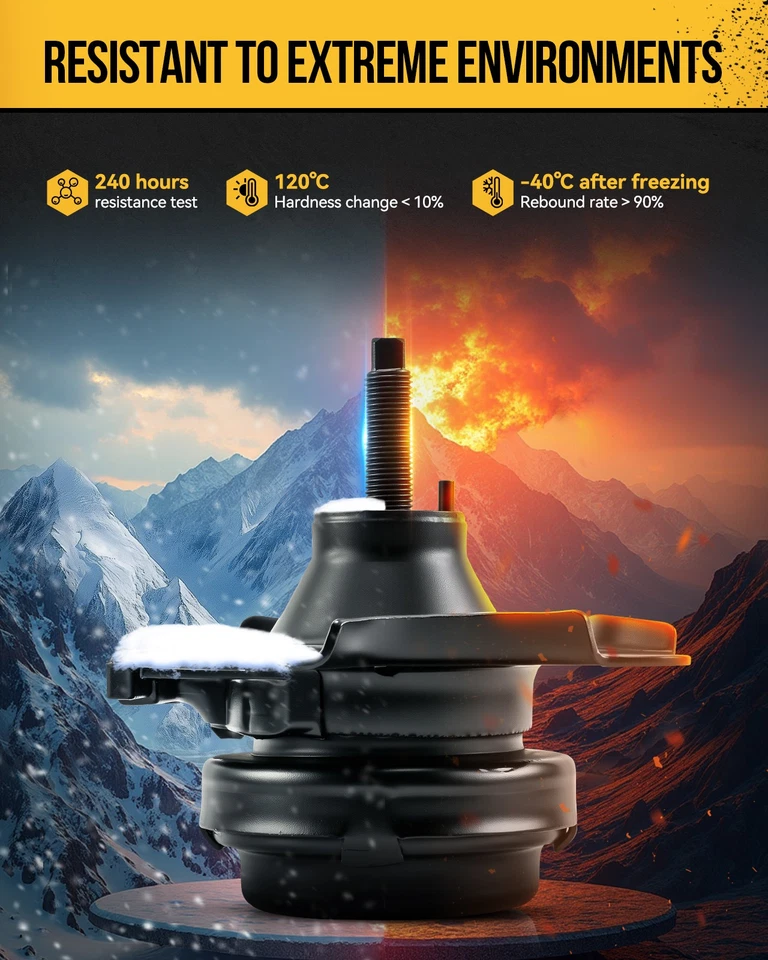 Soportes de motor delanteros izquierdo derecho trasero 3 piezas para Mazda 6 2003 2004 2005 2,3 L Foto 3 de 4