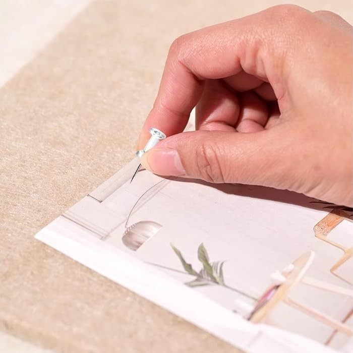 Push Pins 200 Count, Push Pins Tacks,DEEINN Push Pins, Clear Plastic Head