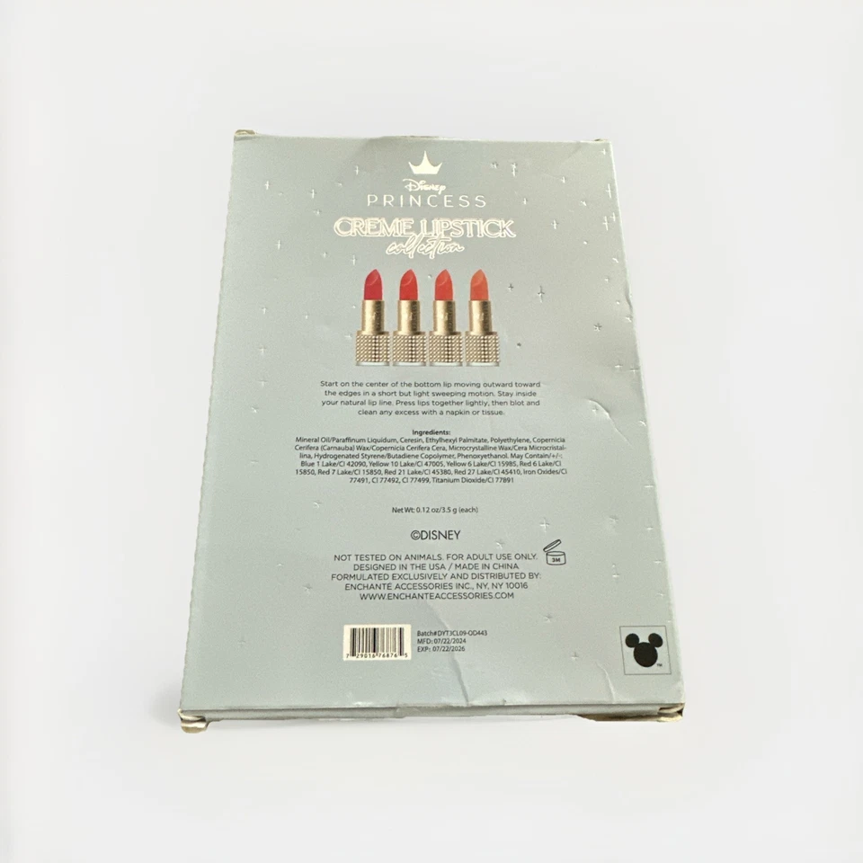 Disney Princess Cinderella Lipstick Set 4pc | Rare Collector’s Makeup Gift - Image 3 of 4