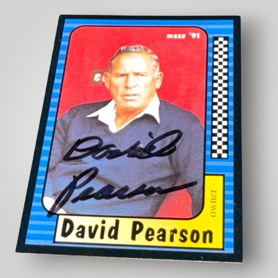 David Pearson V1 NASCAR HOFer autographed card 1991 MAXX BUSCH SERIES OWNER #169