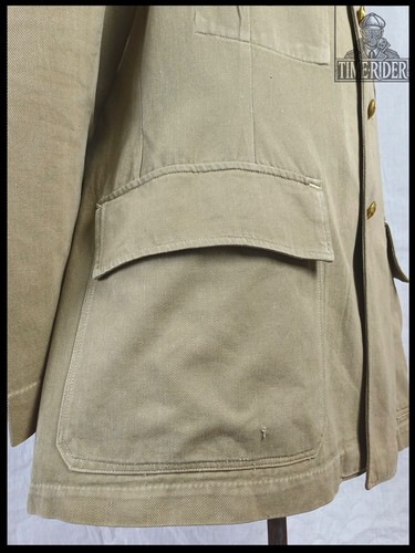 ‘50s French Work Postal Service Poste et Télégraphe Khaki Chore Jacket - Picture 10 of 15