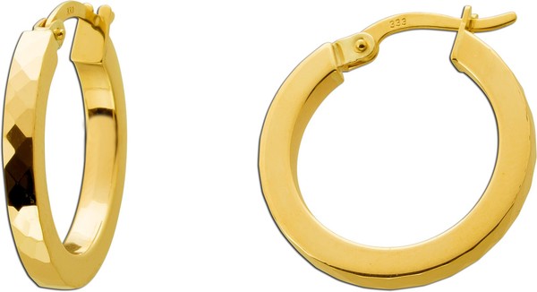 Creolen 20Mm Gold 333 8 Karat Gemustert-image