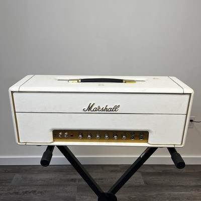 1997 Marshall Anniversary Reissue White 1959 SLP Super Lead Plexi 100 Watt