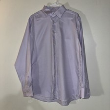 David Donahue Lavender Long Sleeve Shirt NWT Size 17x 34/35